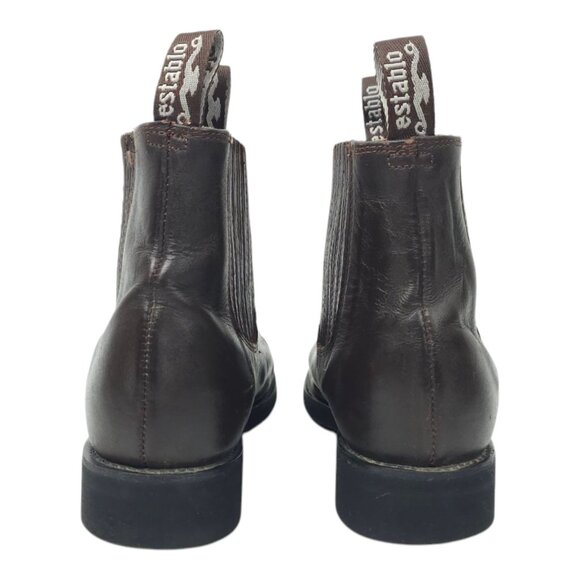 Establo Ankle Boot Mens Size US 8 Mex 27 EU 41 Pull On Brown Leather Style 555 main image 14